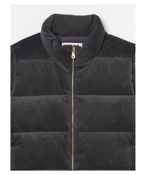 three dots / スリードッツ その他アウター | Men's corduroy down vest | 詳細2