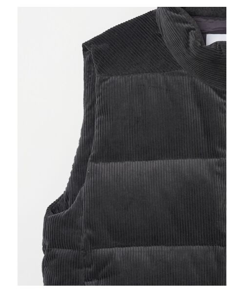 three dots / スリードッツ その他アウター | Men's corduroy down vest | 詳細3