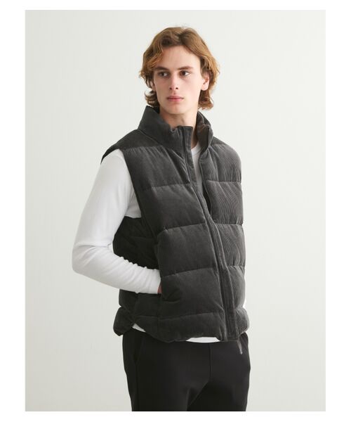 Men's corduroy down vest