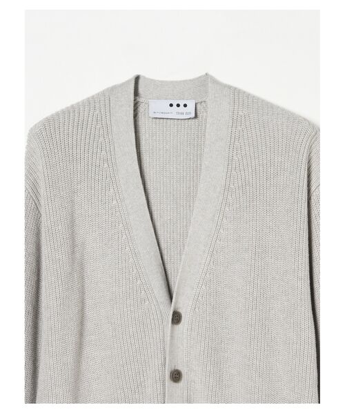 three dots / スリードッツ カーディガン・ボレロ | Men's cotton cashmere v neck cardigan | 詳細2
