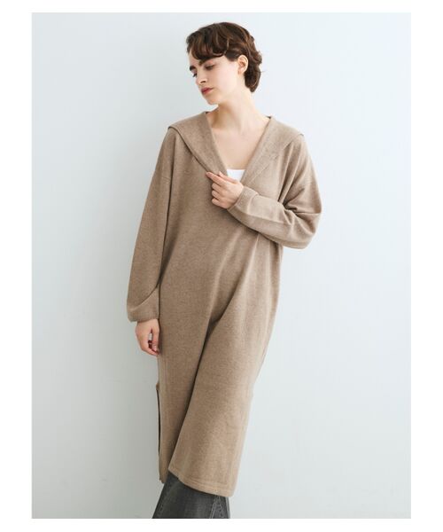 three dots / スリードッツ ニット・セーター | Washable wool cashmere dress | 詳細7