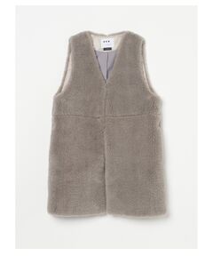 Upcycled eco fur outer vest