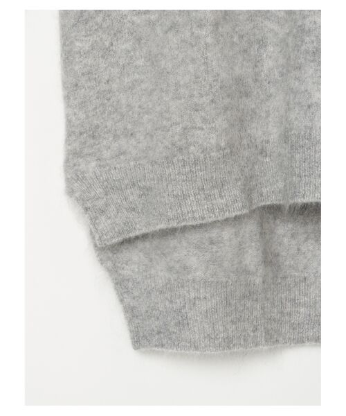 three dots / スリードッツ ニット・セーター | Fur cashmere l/s v neck pullover | 詳細5
