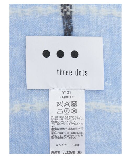 three dots / スリードッツ マフラー・ショール・スヌード・ストール | Airy cashmere wrap | 詳細4