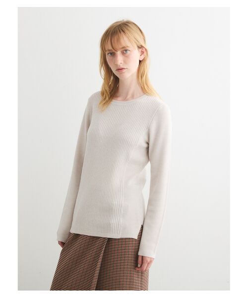 three dots / スリードッツ ニット・セーター | Wool outfit tee-knit crew neck | 詳細7