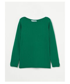 three dots / スリードッツ ニット・セーター | Wool outfit tee-knit boat neck