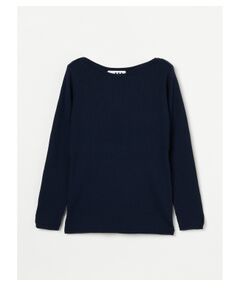 Wool outfit tee-knit boat neck