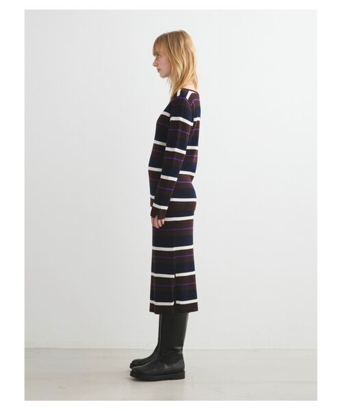 three dots / スリードッツ ニット・セーター | Wool outfit midi straight skirt | 詳細10