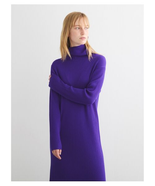 three dots / スリードッツ ニット・セーター | Wool outfit aline long dress | 詳細6