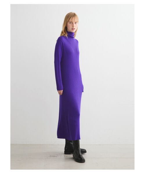 three dots / スリードッツ ニット・セーター | Wool outfit aline long dress | 詳細7