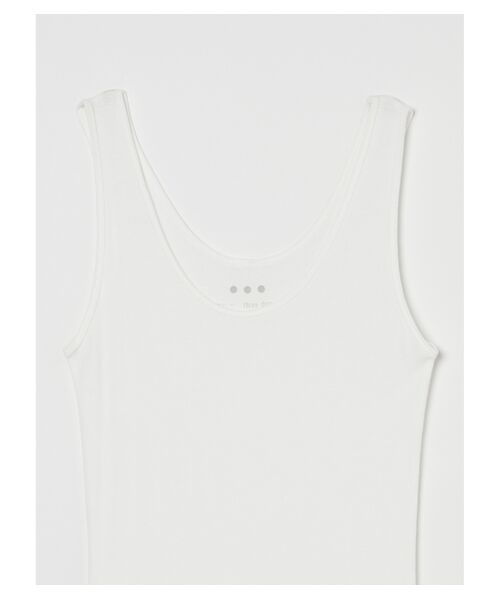 three dots / スリードッツ その他トップス | Light weight rib tank top | 詳細2