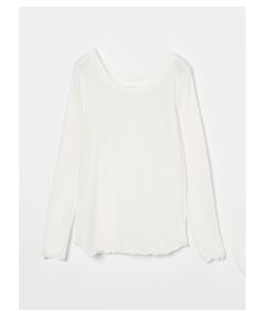 Cash-mix open neck T-shirt