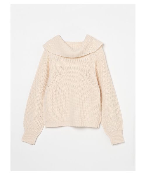 three dots / スリードッツ ニット・セーター | Bulky sweater l/s half zip po | 詳細1
