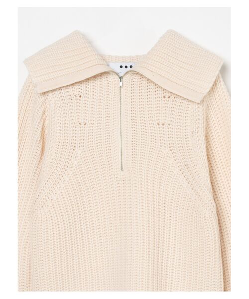 three dots / スリードッツ ニット・セーター | Bulky sweater l/s half zip po | 詳細2