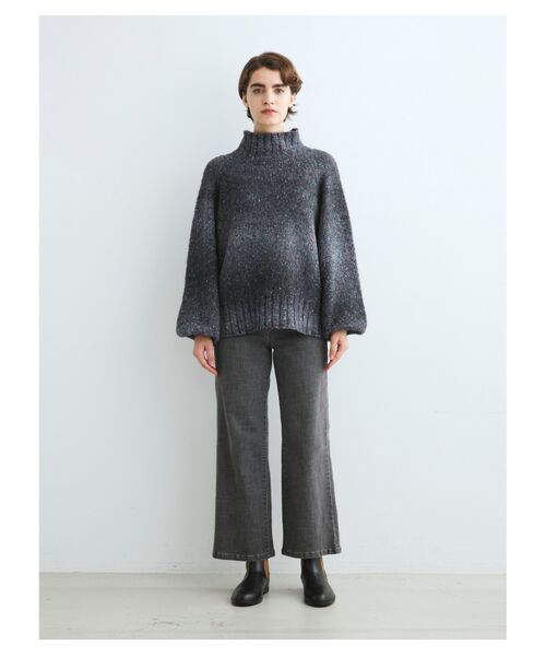 three dots / スリードッツ ニット・セーター | Vintage nep l/s boxy pullover | 詳細9