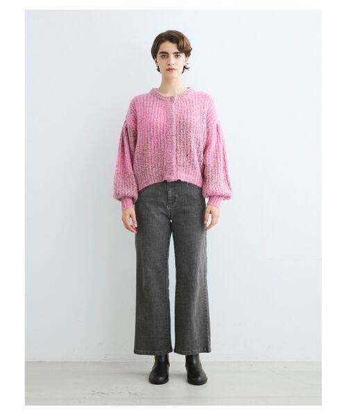 three dots / スリードッツ ニット・セーター | Vintage nep l/s jacket cardigan | 詳細10