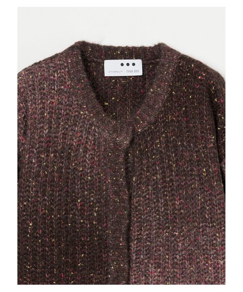 three dots / スリードッツ ニット・セーター | Vintage nep l/s jacket cardigan | 詳細2