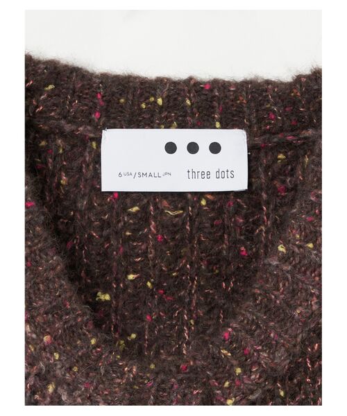 three dots / スリードッツ ニット・セーター | Vintage nep l/s jacket cardigan | 詳細3