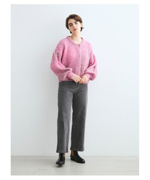 three dots / スリードッツ ニット・セーター | Vintage nep l/s jacket cardigan | 詳細8