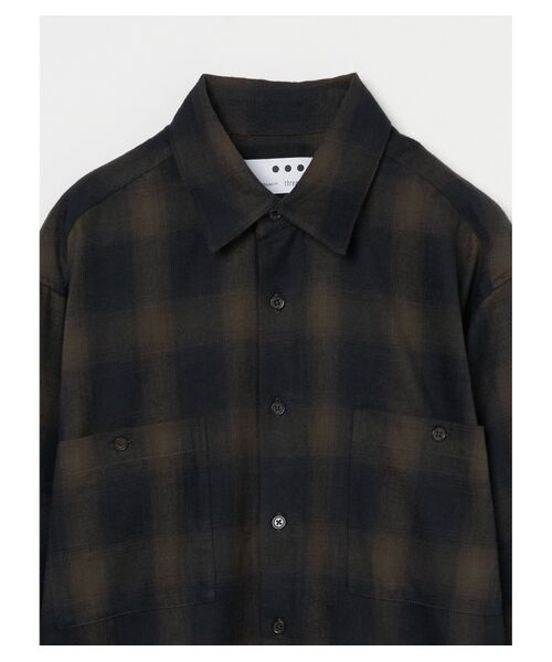 three dots / スリードッツ その他トップス | Men's ombre check double pocket shirts | 詳細2