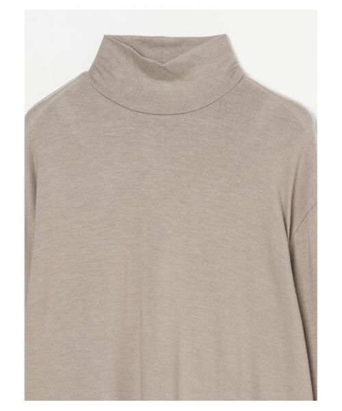 three dots / スリードッツ ニット・セーター | Brushed sweater stand neck tee | 詳細2