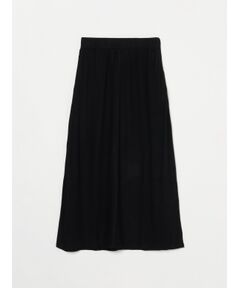 Brushed sweater a-line longskirt