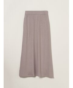 Brushed sweater a-line longskirt