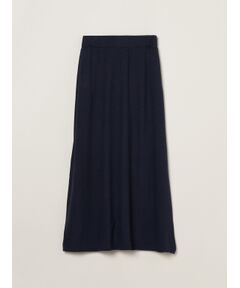 Brushed sweater a-line longskirt