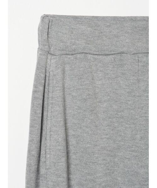 three dots / スリードッツ スカート | Brushed sweater a-line longskirt | 詳細3