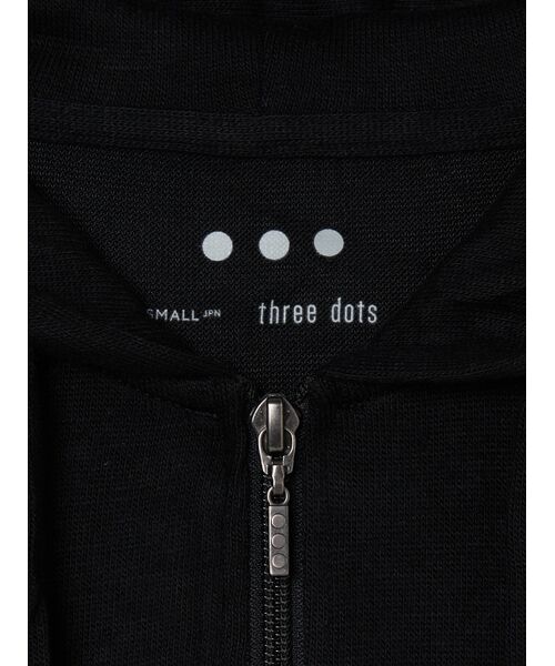 three dots / スリードッツ パーカー | Brushed sweater raglan zip hoody | 詳細3
