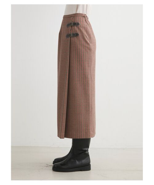 three dots / スリードッツ スカート | Stretch tweed clasic skirt | 詳細9