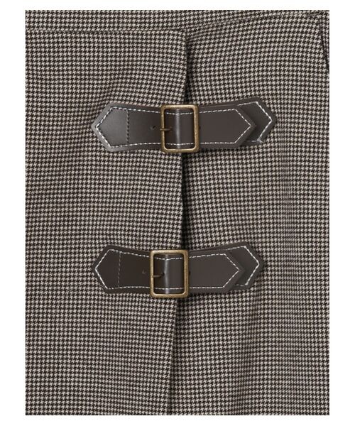 three dots / スリードッツ スカート | Stretch tweed clasic skirt | 詳細4