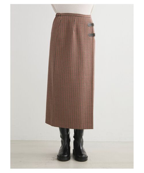 three dots / スリードッツ スカート | Stretch tweed clasic skirt | 詳細6
