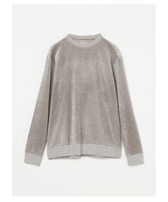 Men's modal wool velor crewneck