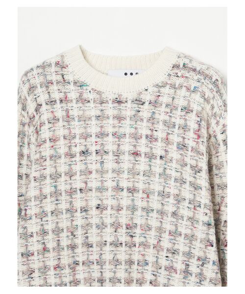 three dots / スリードッツ ニット・セーター | Color tweedy sweater l/spullover | 詳細2