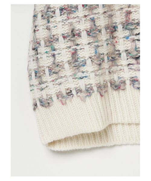three dots / スリードッツ ニット・セーター | Color tweedy sweater l/spullover | 詳細5
