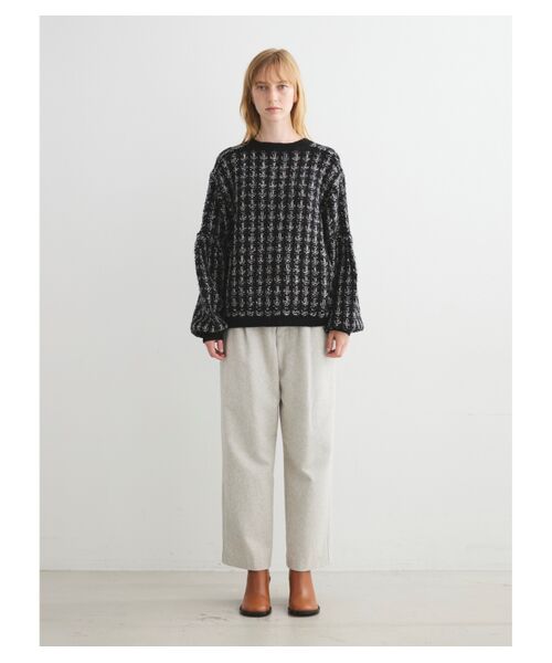 three dots / スリードッツ ニット・セーター | Color tweedy sweater l/spullover | 詳細9