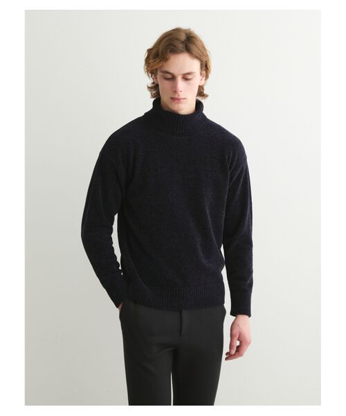 three dots / スリードッツ ニット・セーター | Men's mole knits turtle neck | 詳細6