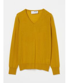 three dots / スリードッツ ニット・セーター | Merino superfine l/s v neck