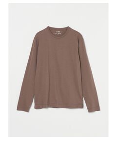 three dots / スリードッツ Tシャツ | Men's powdery cotton crew neck