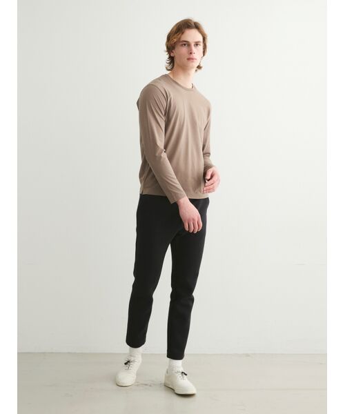 three dots / スリードッツ Tシャツ | Men's powdery cotton crew neck | 詳細9