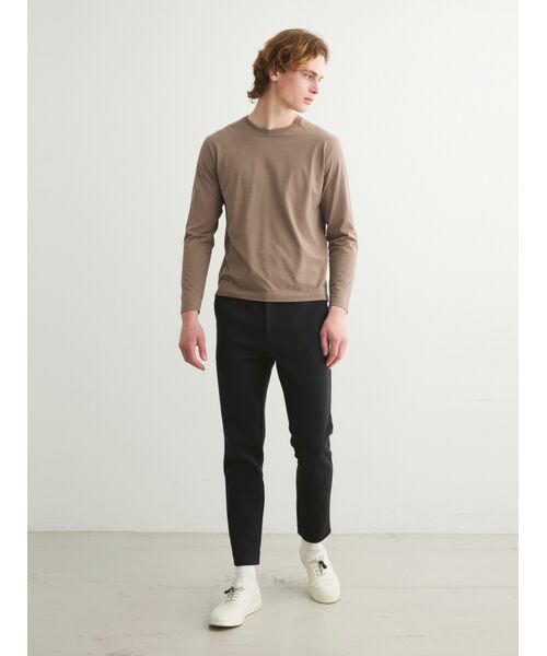 three dots / スリードッツ Tシャツ | Men's powdery cotton crew neck | 詳細10