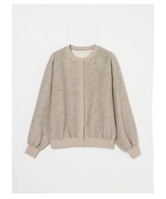 Cotton yak crew neck cardigan