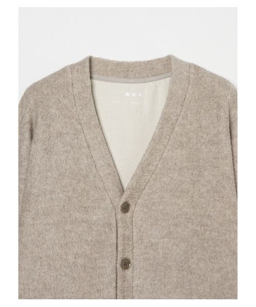 three dots / スリードッツ カーディガン・ボレロ | Men's cotton yak v neck cardigan | 詳細2