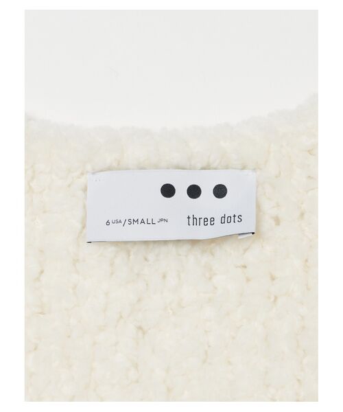 three dots / スリードッツ ニット・セーター | Hand knited jacket | 詳細3