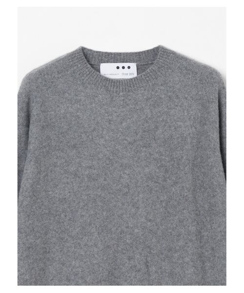 three dots / スリードッツ ニット・セーター | Men's recycled cashmere l/s crew neck | 詳細2
