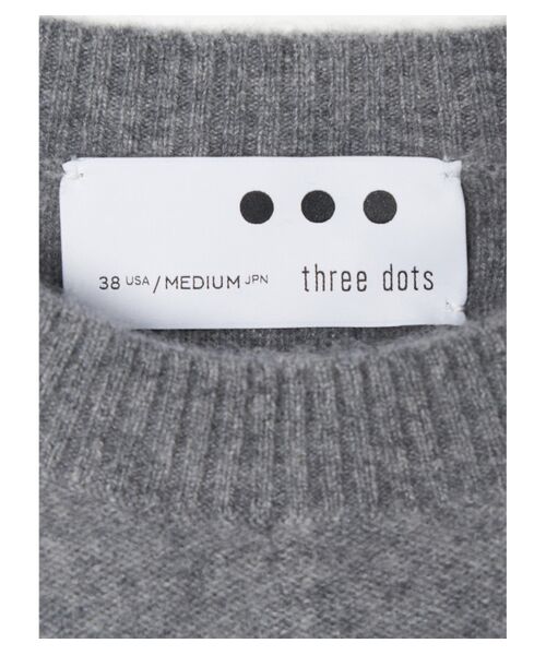 three dots / スリードッツ ニット・セーター | Men's recycled cashmere l/s crew neck | 詳細4