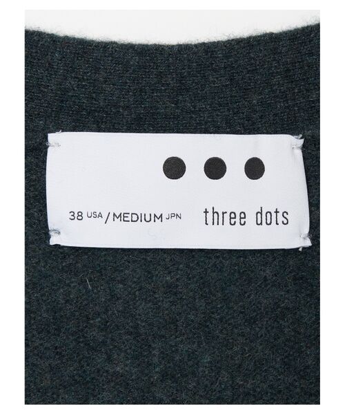 three dots / スリードッツ ニット・セーター | Men's recycled cashmere cardigan | 詳細4