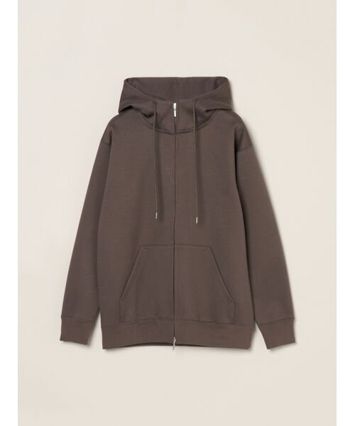 three dots / スリードッツ パーカー | Men's cardboard sweat zip hoody（clay）