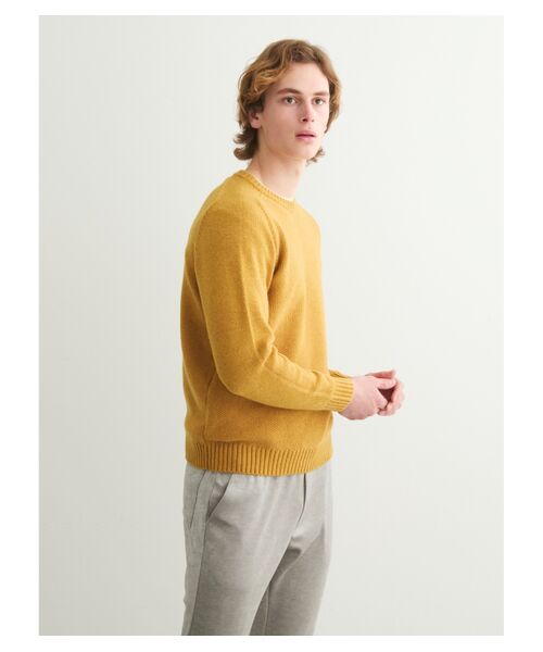 three dots / スリードッツ ニット・セーター | Men's tasmania mix pattern crew neck | 詳細6